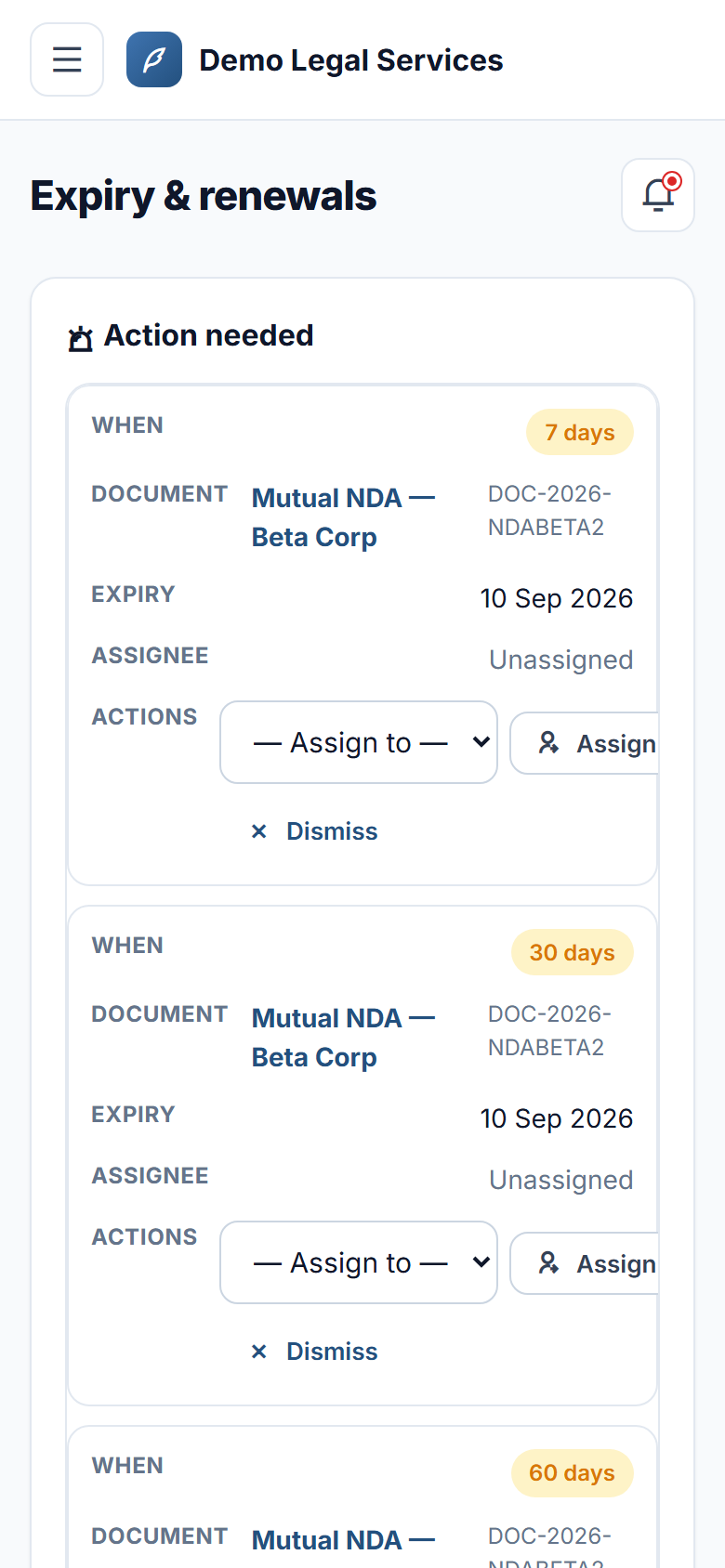 Document Management & E-Signature Software screenshot