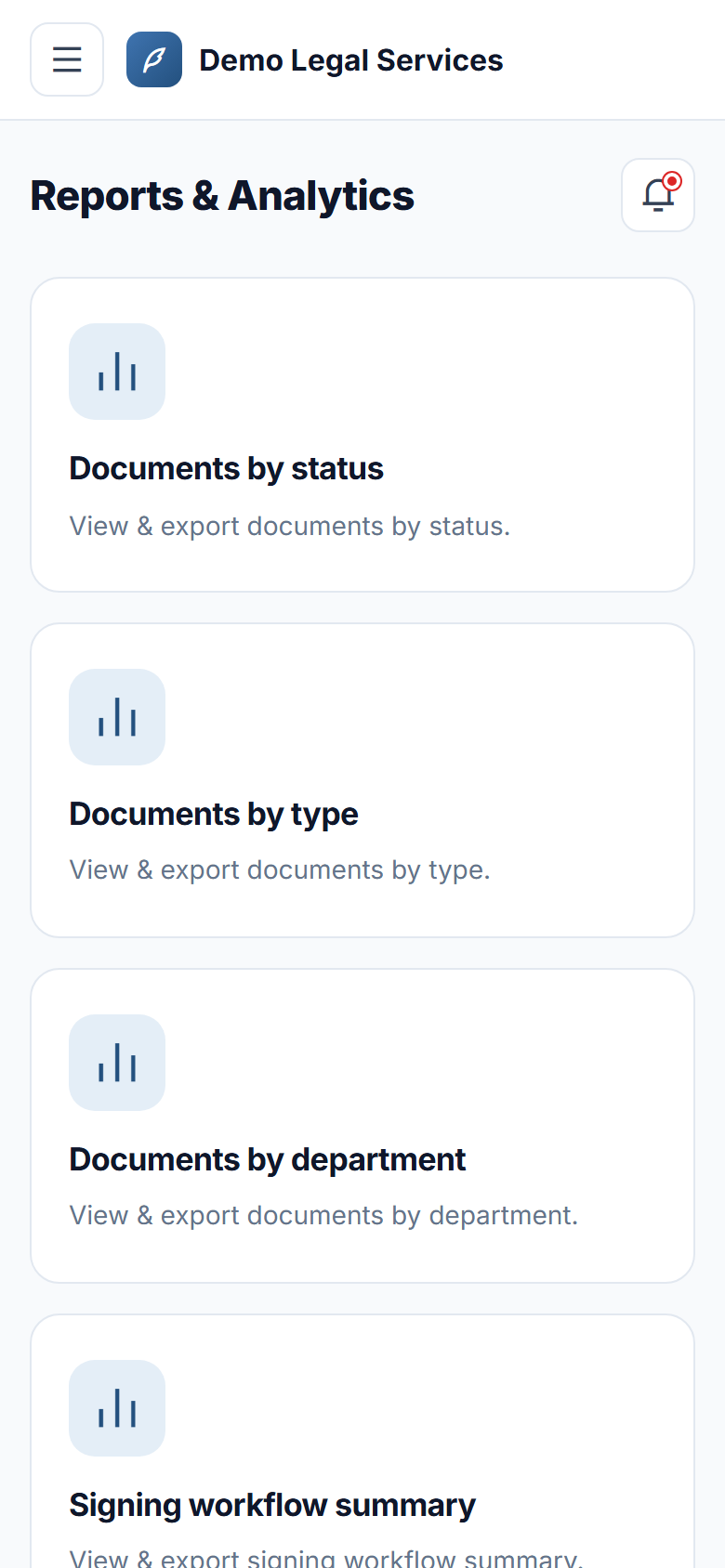 Document Management & E-Signature Software screenshot