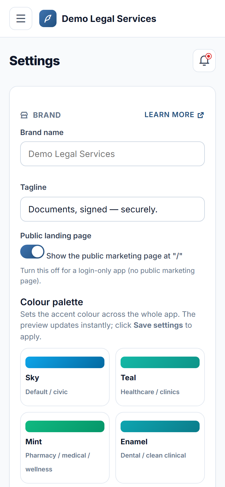 Document Management & E-Signature Software screenshot