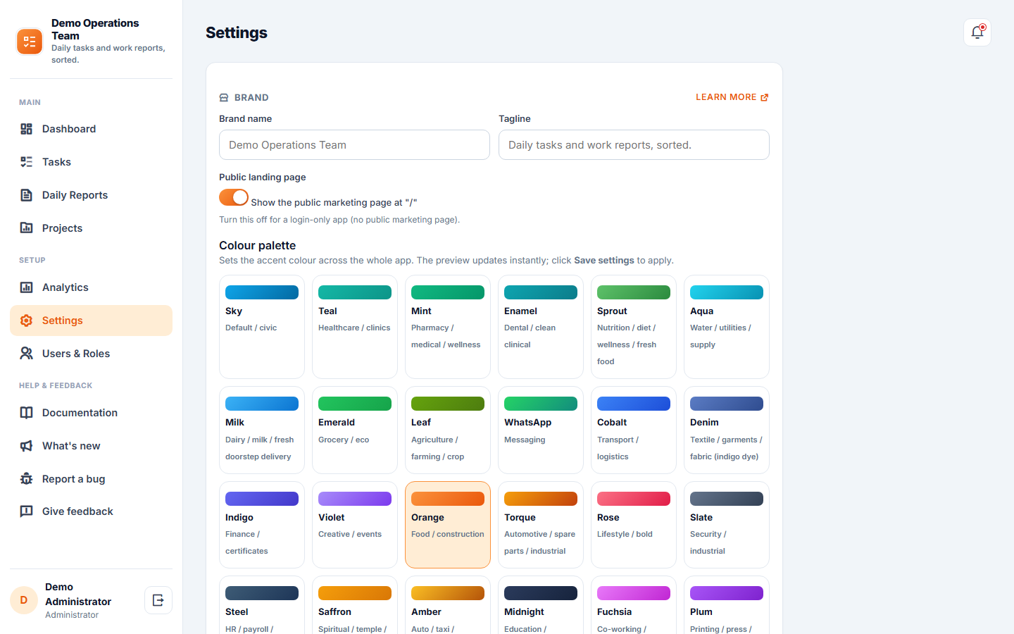 Employee Task & Daily Work Report Software screenshot