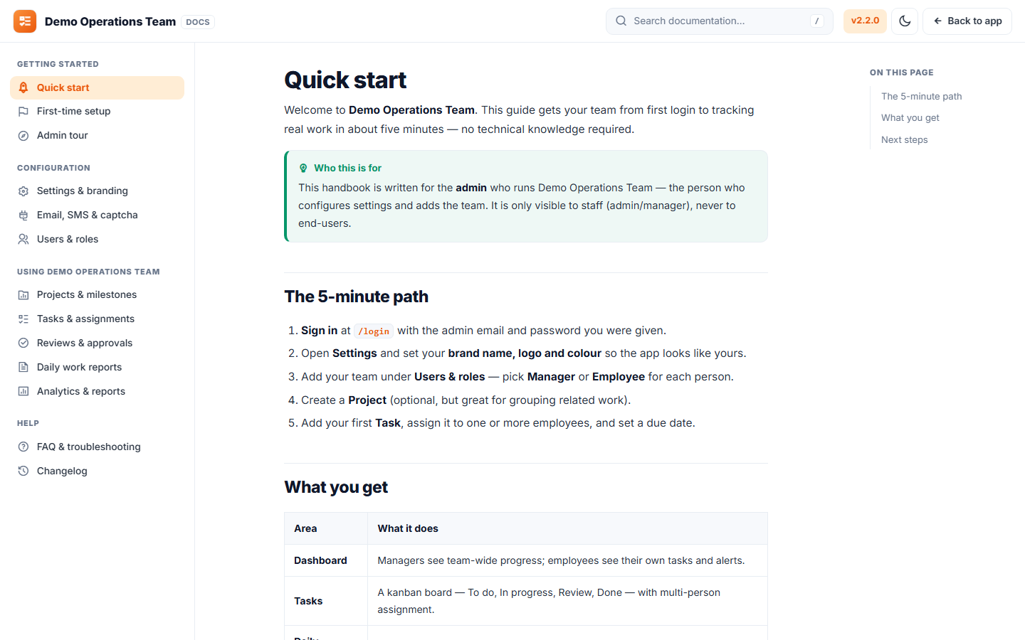 Employee Task & Daily Work Report Software screenshot