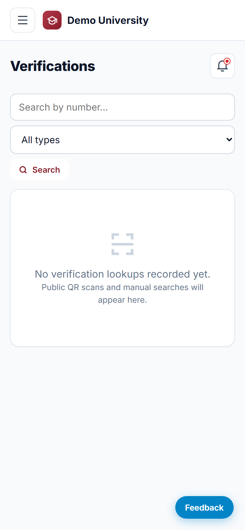 Exam Hall Ticket & Result Management System screenshot