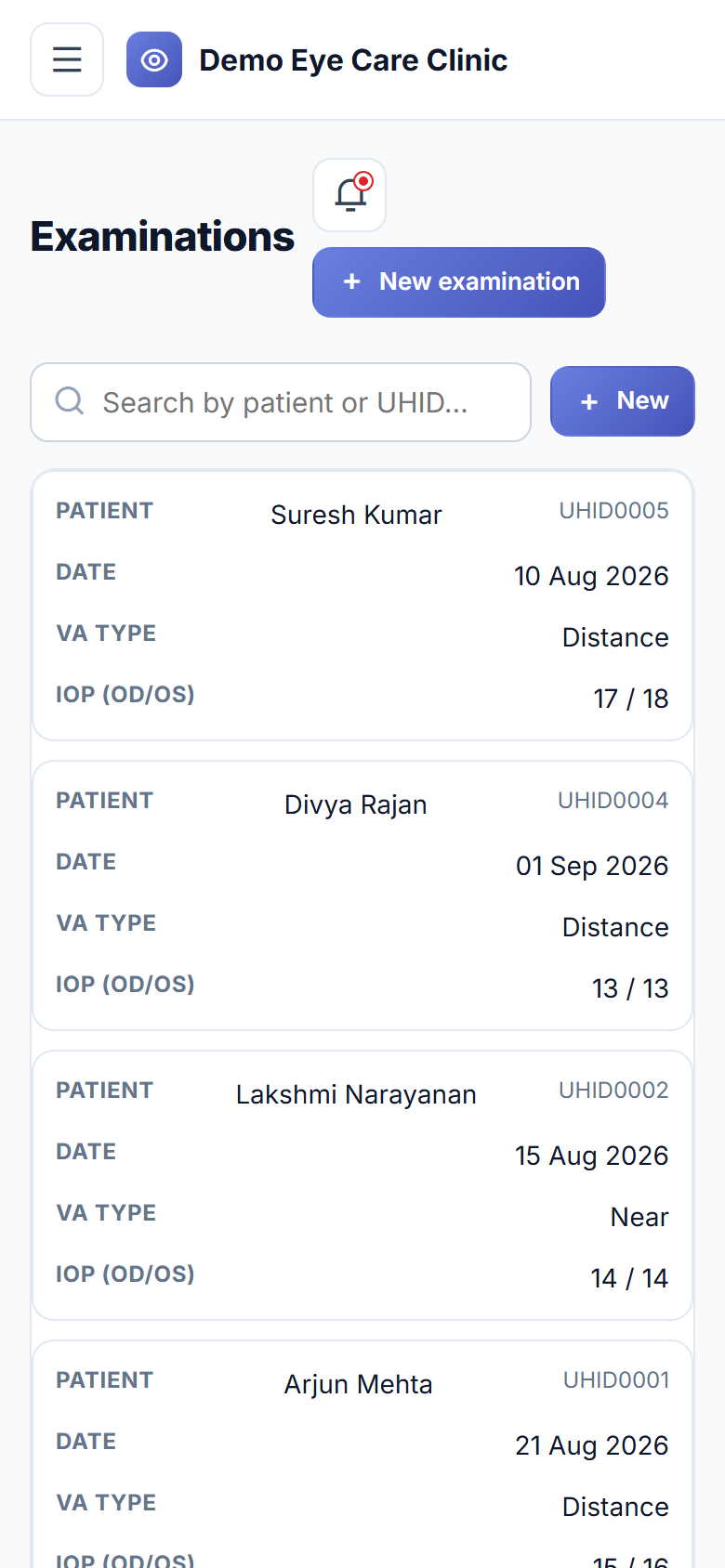 Eye Care Clinic Management Software screenshot