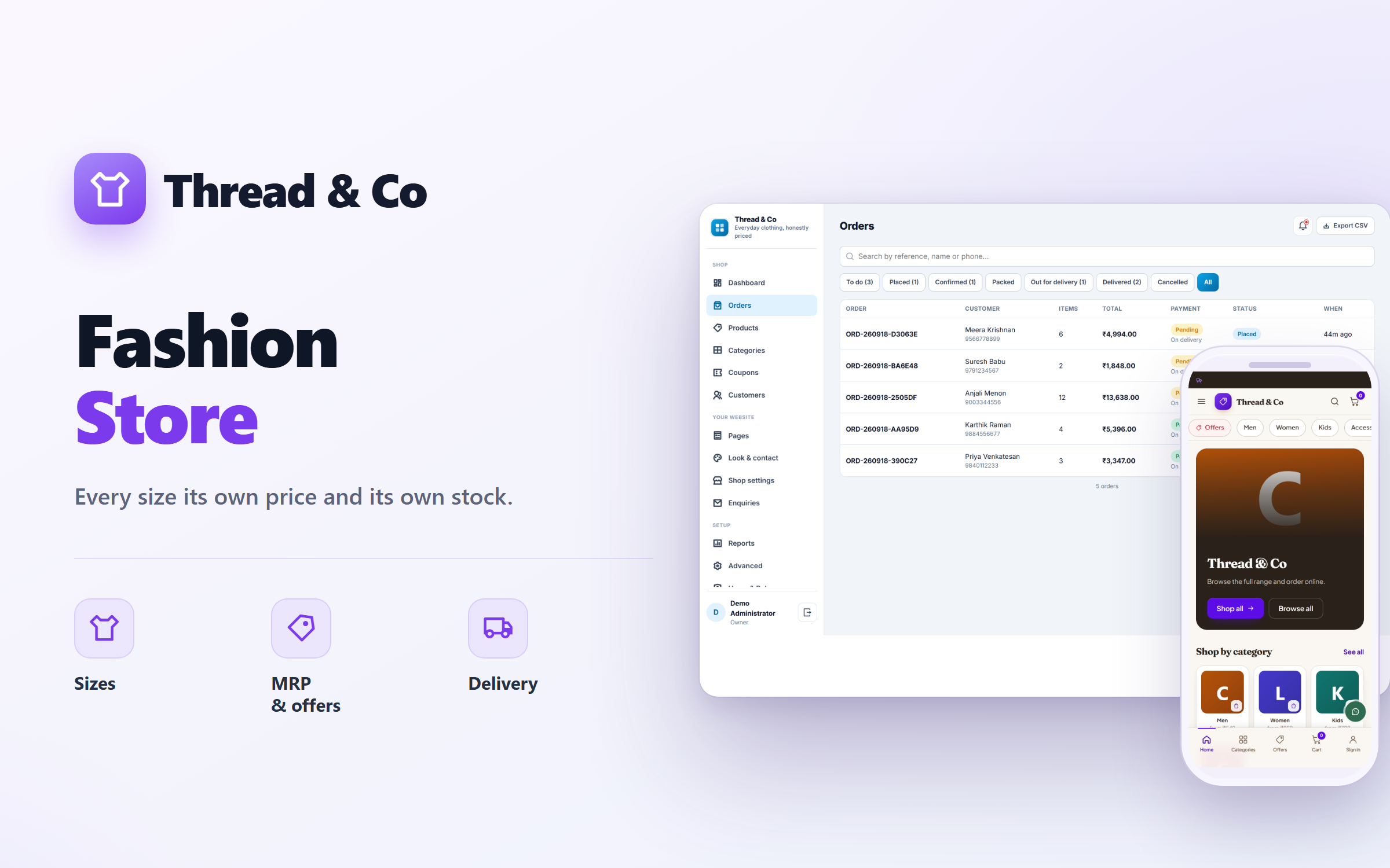 Fashion and Clothing Online Store Software
