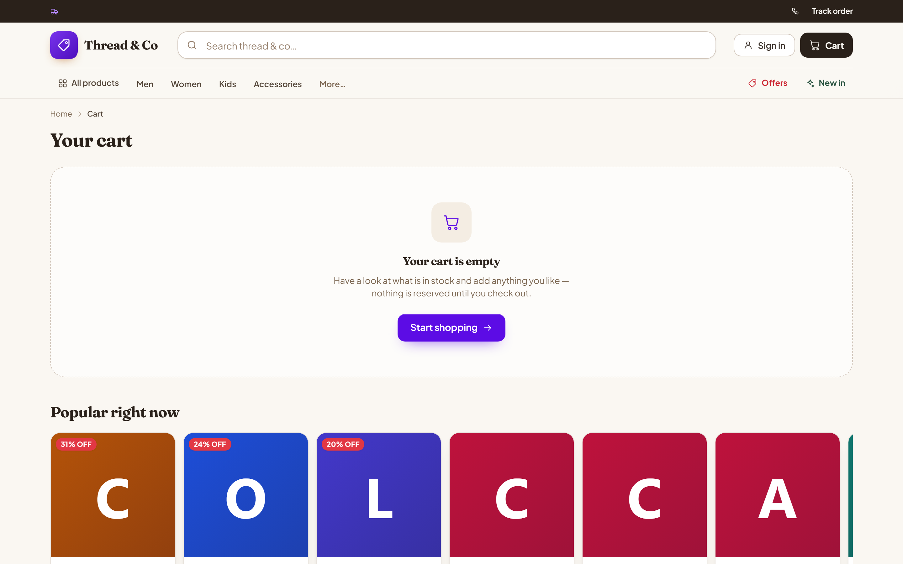 Fashion and Clothing Online Store Software screenshot