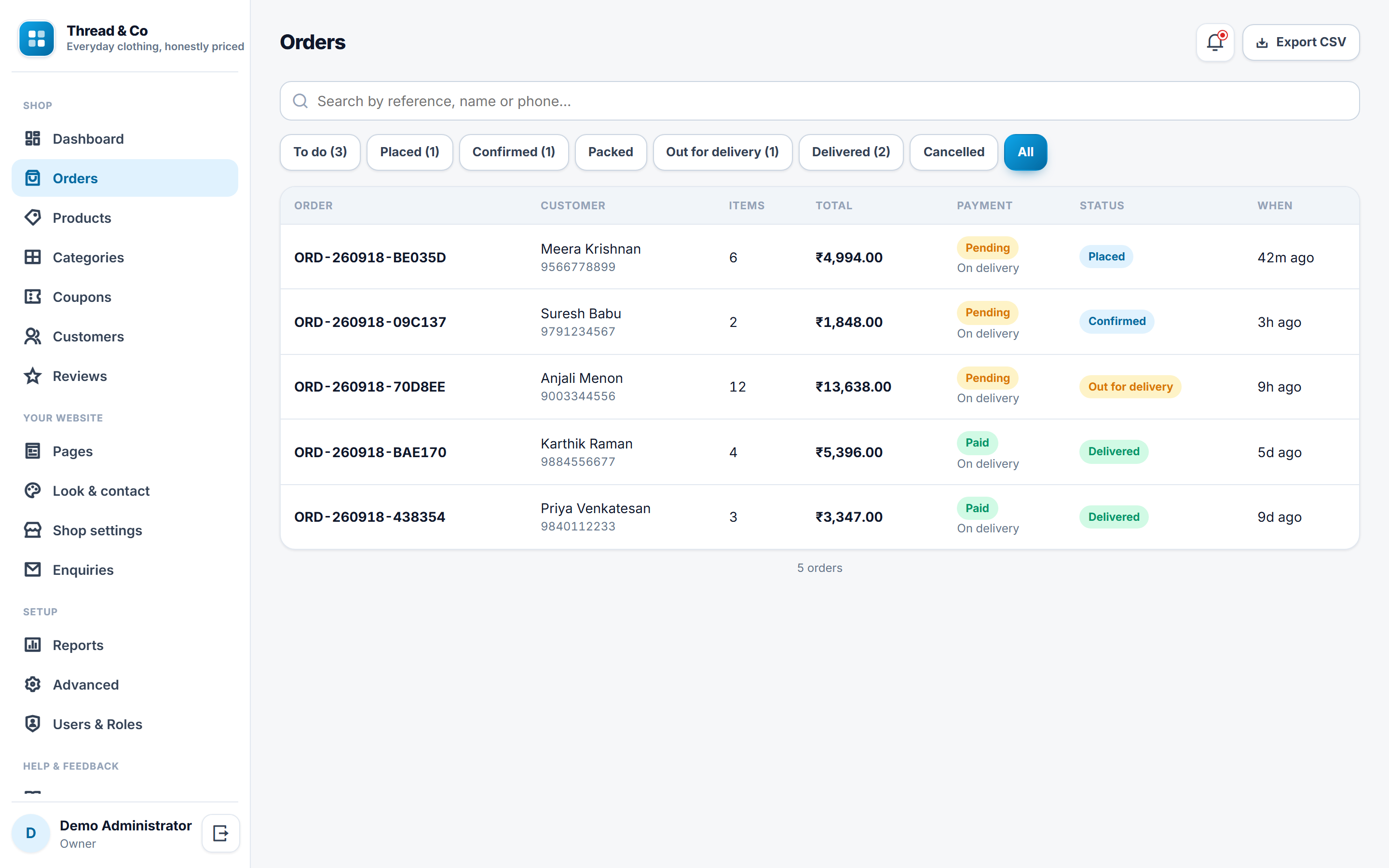 Fashion and Clothing Online Store Software screenshot