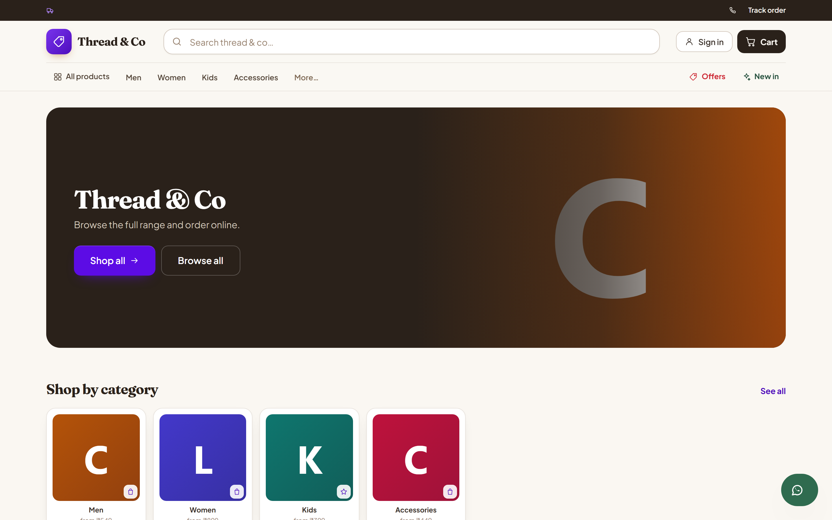 Fashion and Clothing Online Store Software screenshot