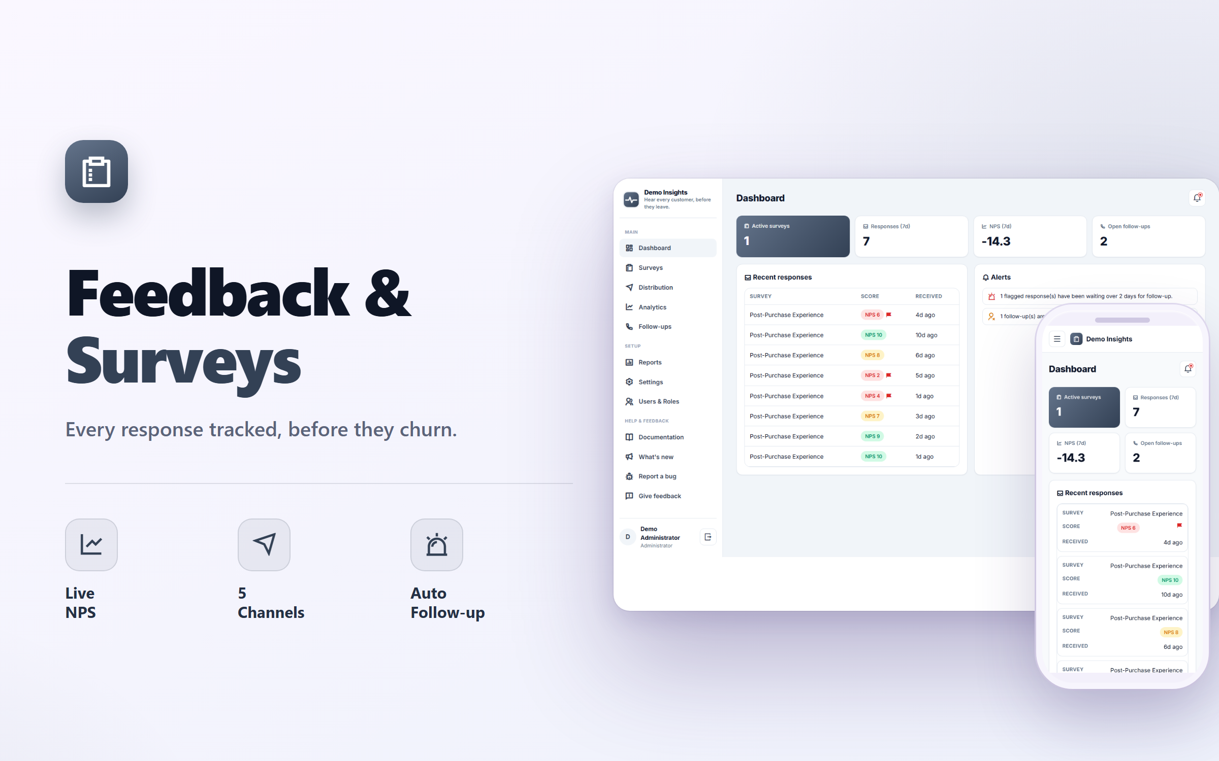 Customer Feedback & Survey Platform
