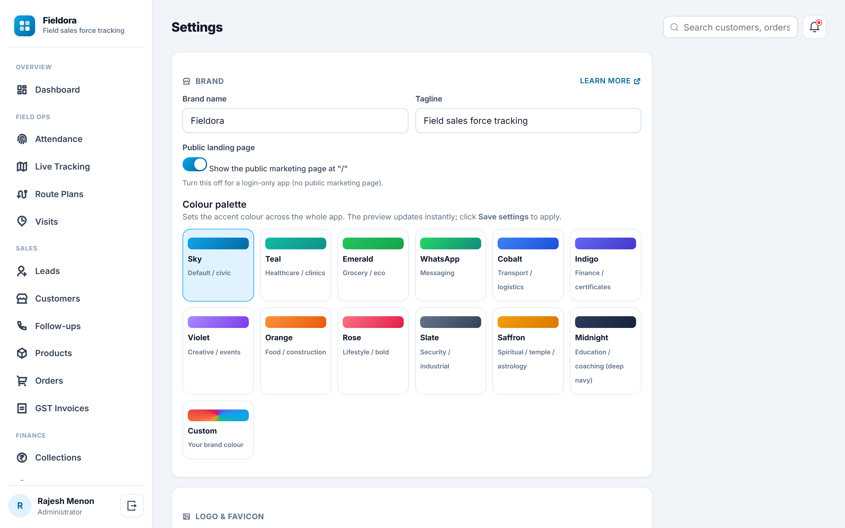 Fieldora screenshot