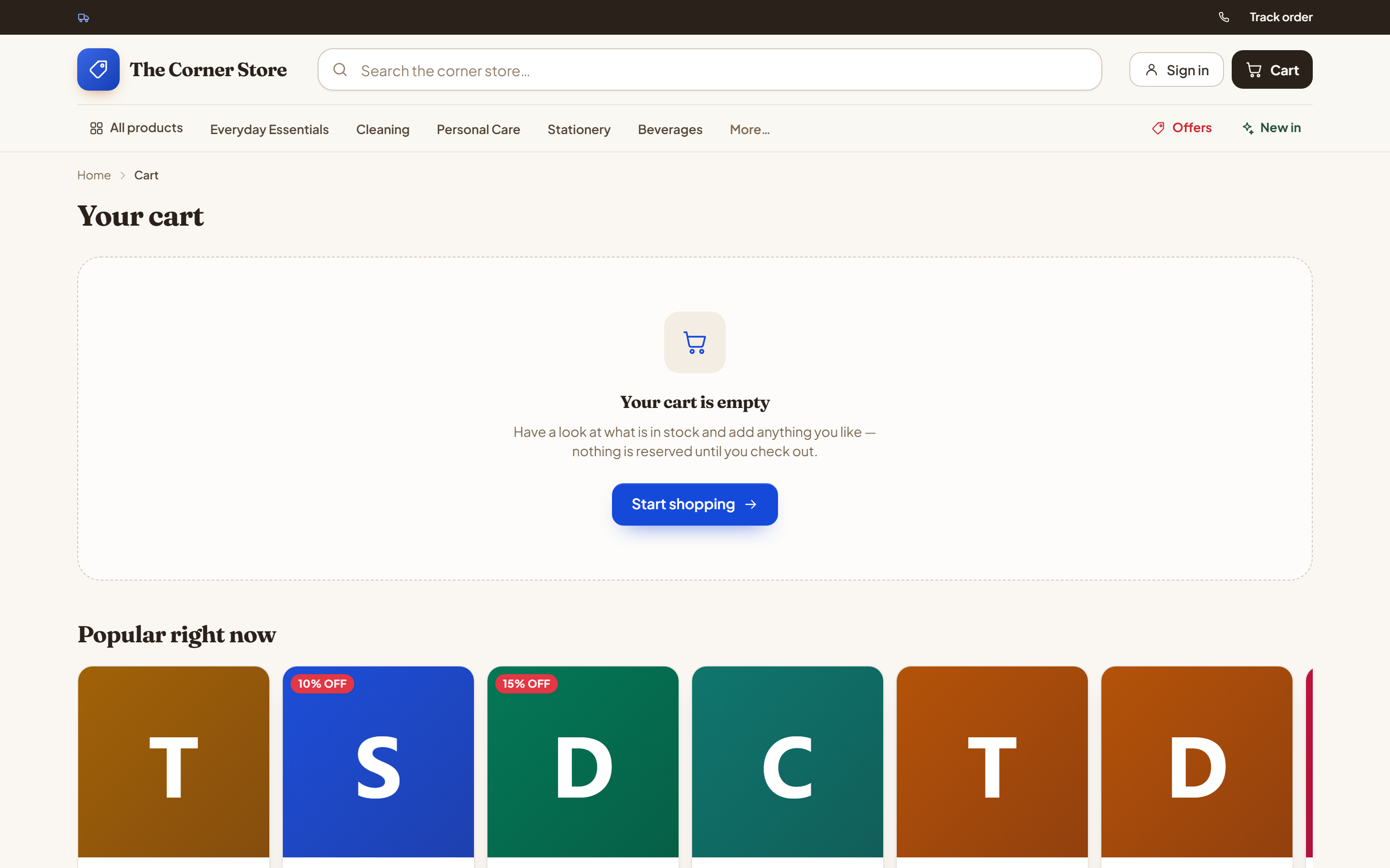 Online Store and Ecommerce Software screenshot