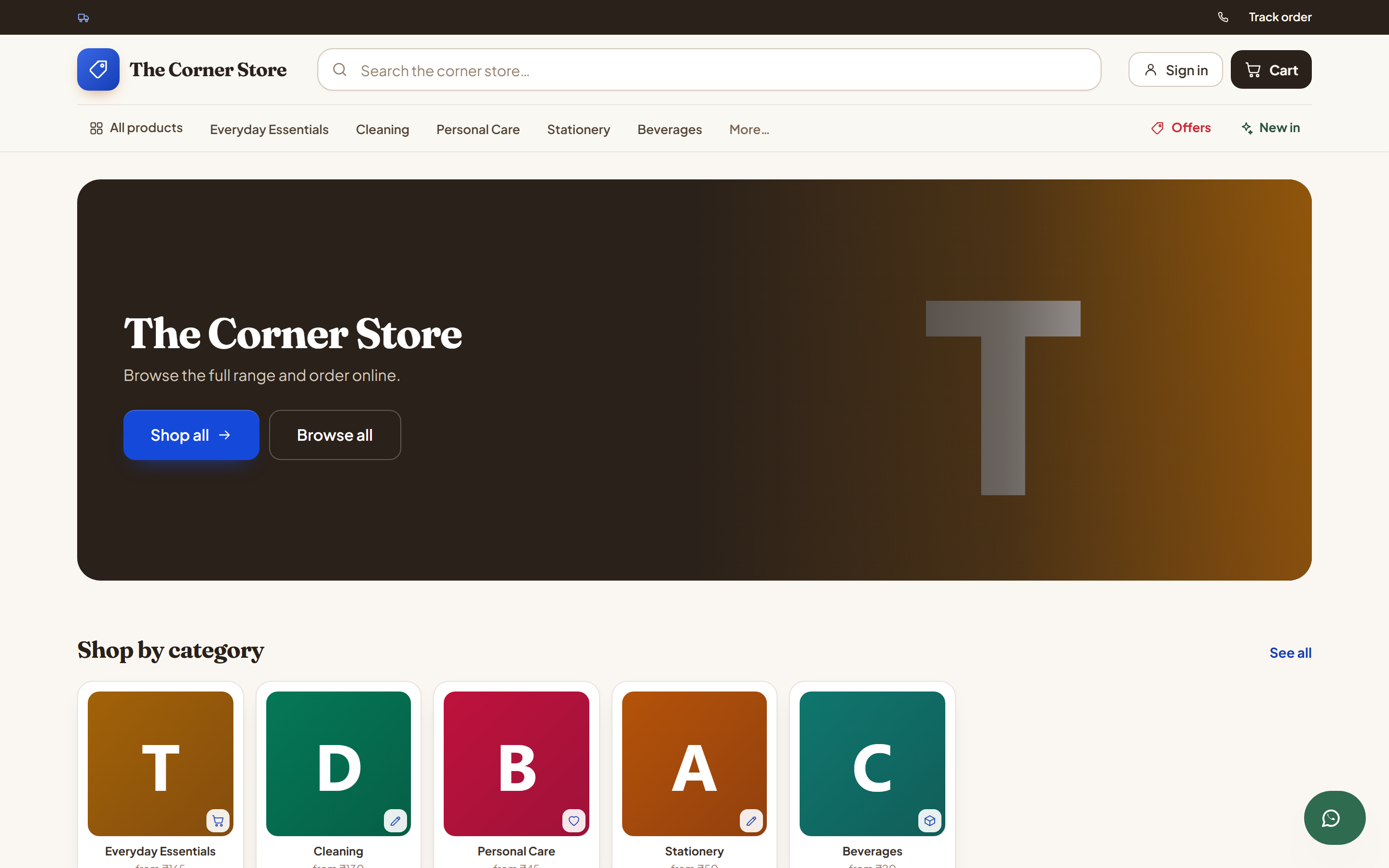 Online Store and Ecommerce Software screenshot