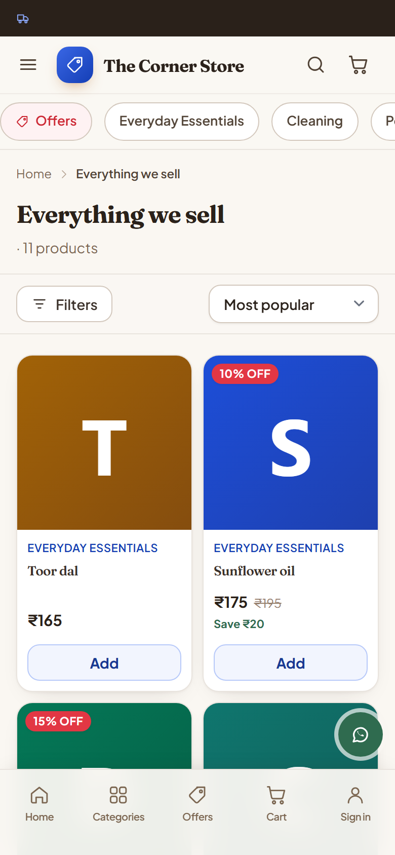 Online Store and Ecommerce Software screenshot