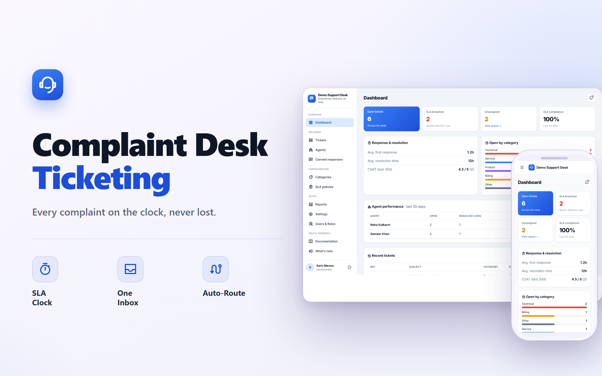 Complaint & Grievance Ticketing System