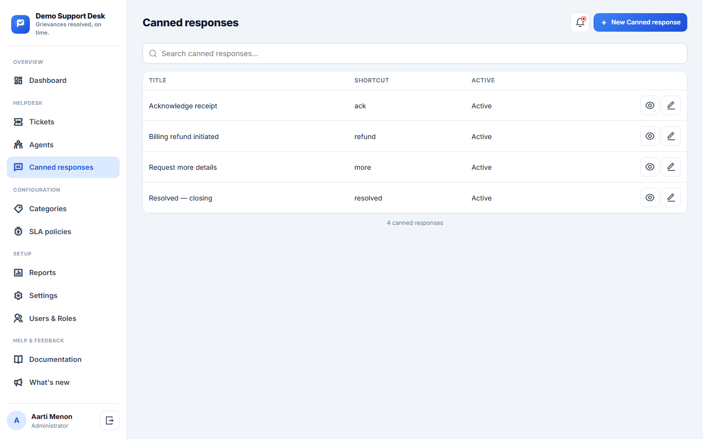Complaint & Grievance Ticketing System screenshot
