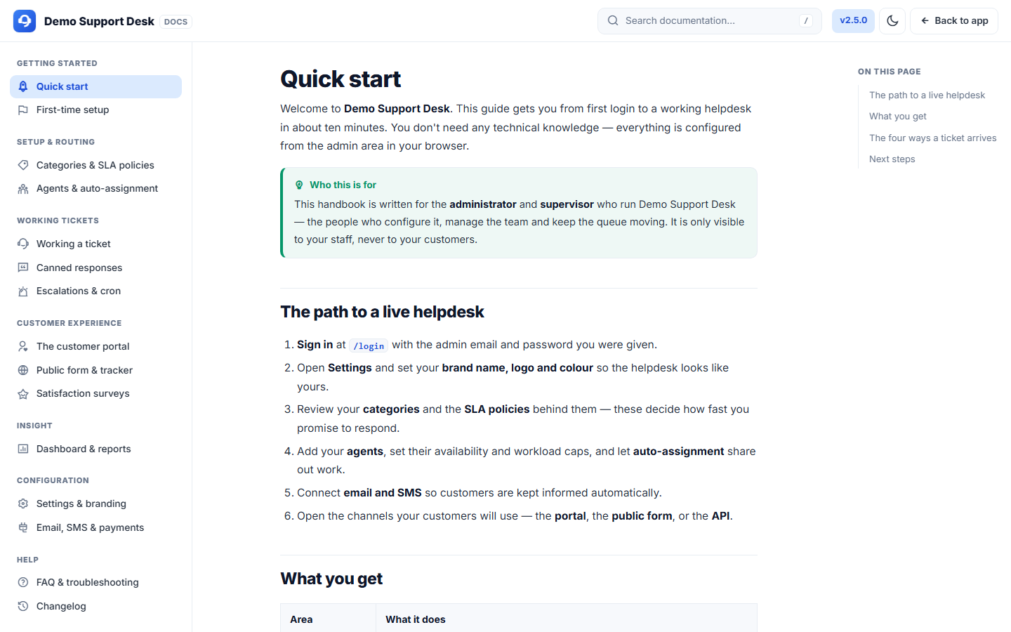 Complaint & Grievance Ticketing System screenshot