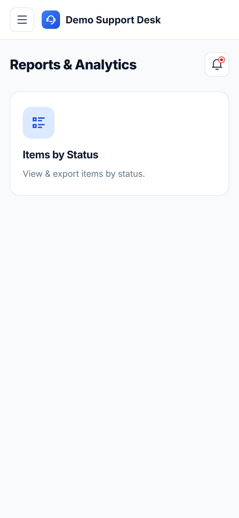 Complaint & Grievance Ticketing System screenshot