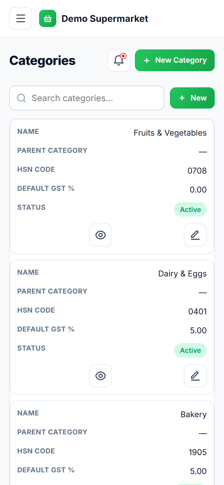 Supermarket & Grocery Billing POS Software screenshot