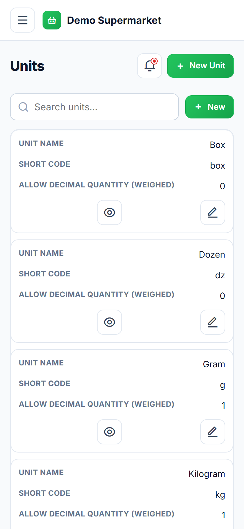 Supermarket & Grocery Billing POS Software screenshot