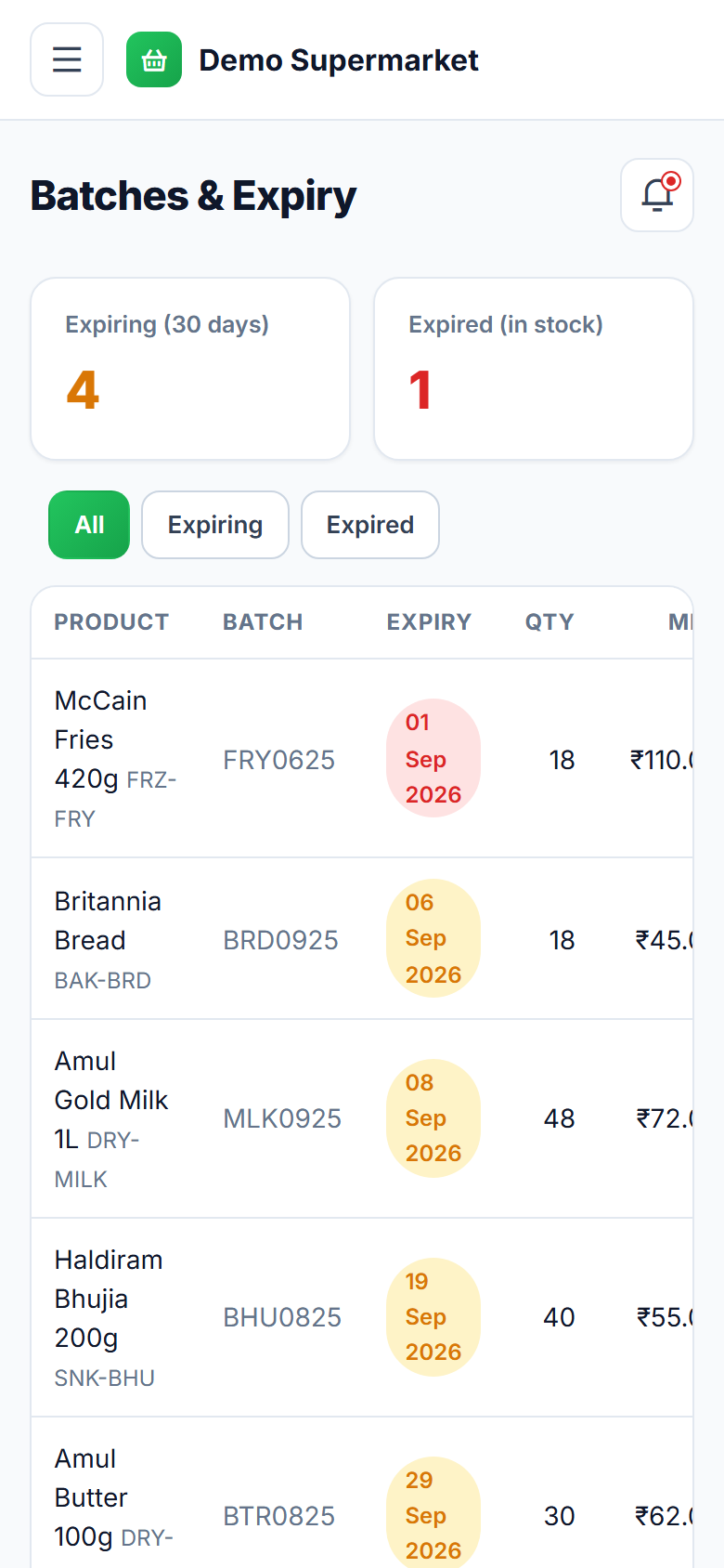 Supermarket & Grocery Billing POS Software screenshot