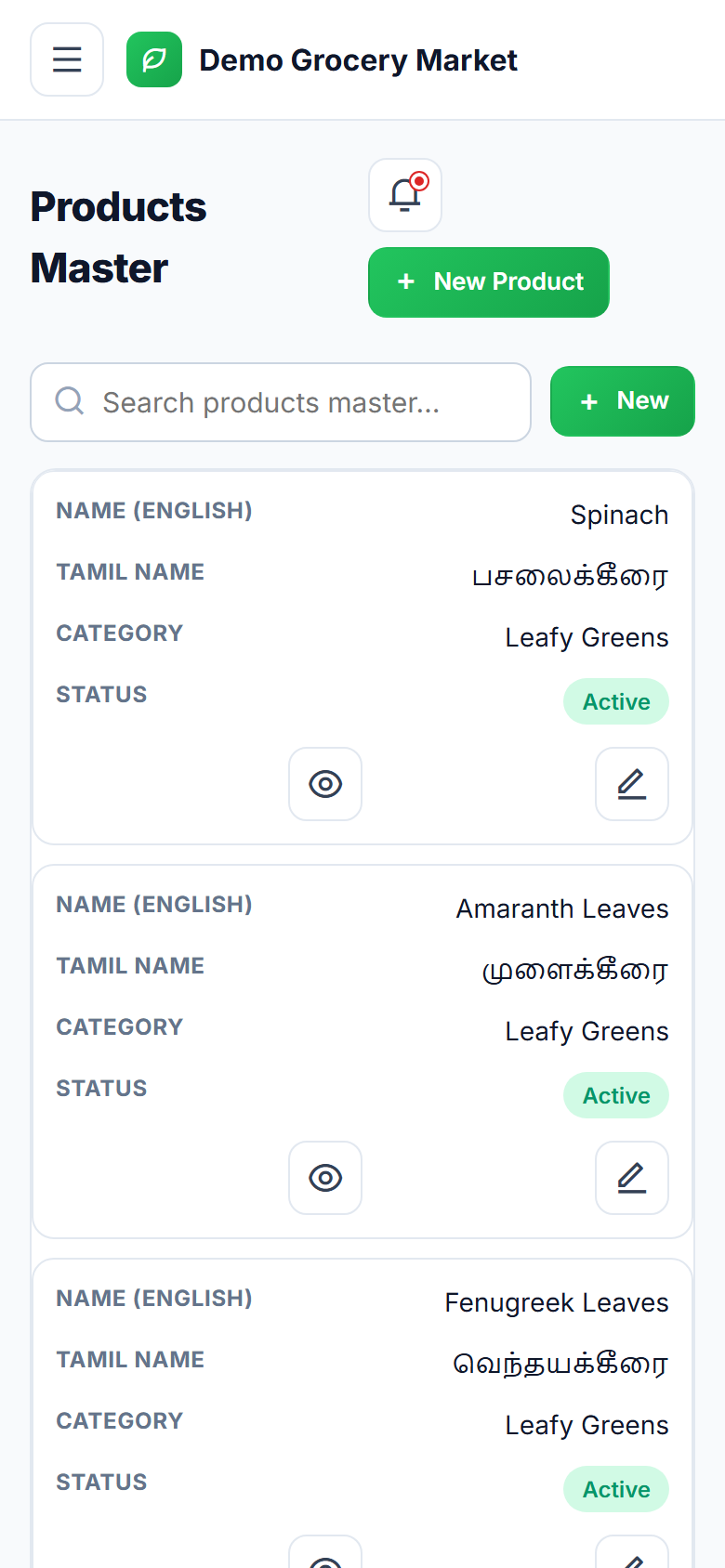 Multi-vendor Grocery & Vegetable Delivery Marketplace Software screenshot