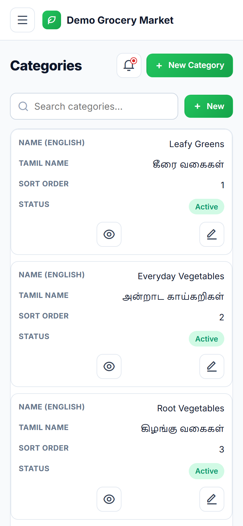 Multi-vendor Grocery & Vegetable Delivery Marketplace Software screenshot