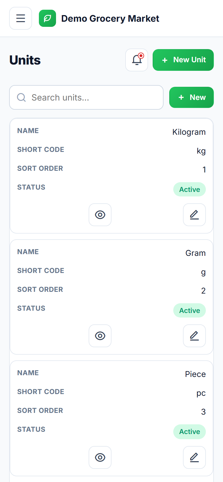 Multi-vendor Grocery & Vegetable Delivery Marketplace Software screenshot