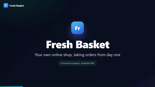 Grocery Online Store and Delivery Software animated preview