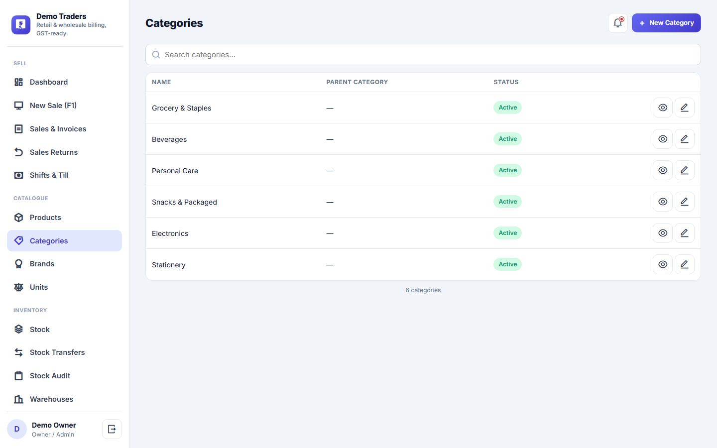 GST Billing & Inventory POS Software screenshot
