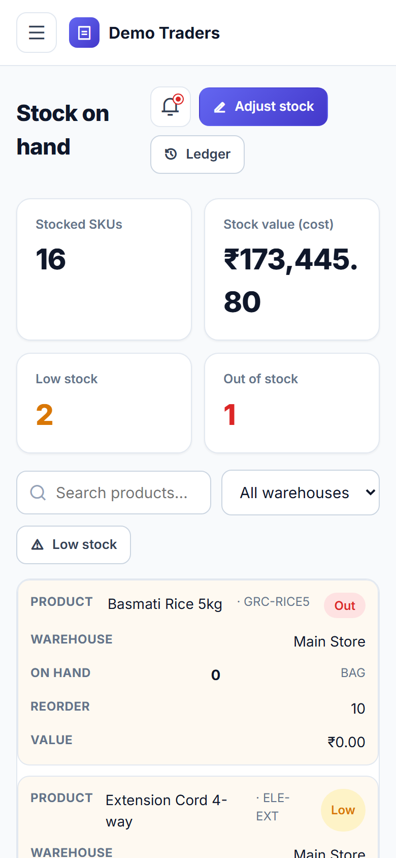 GST Billing & Inventory POS Software screenshot