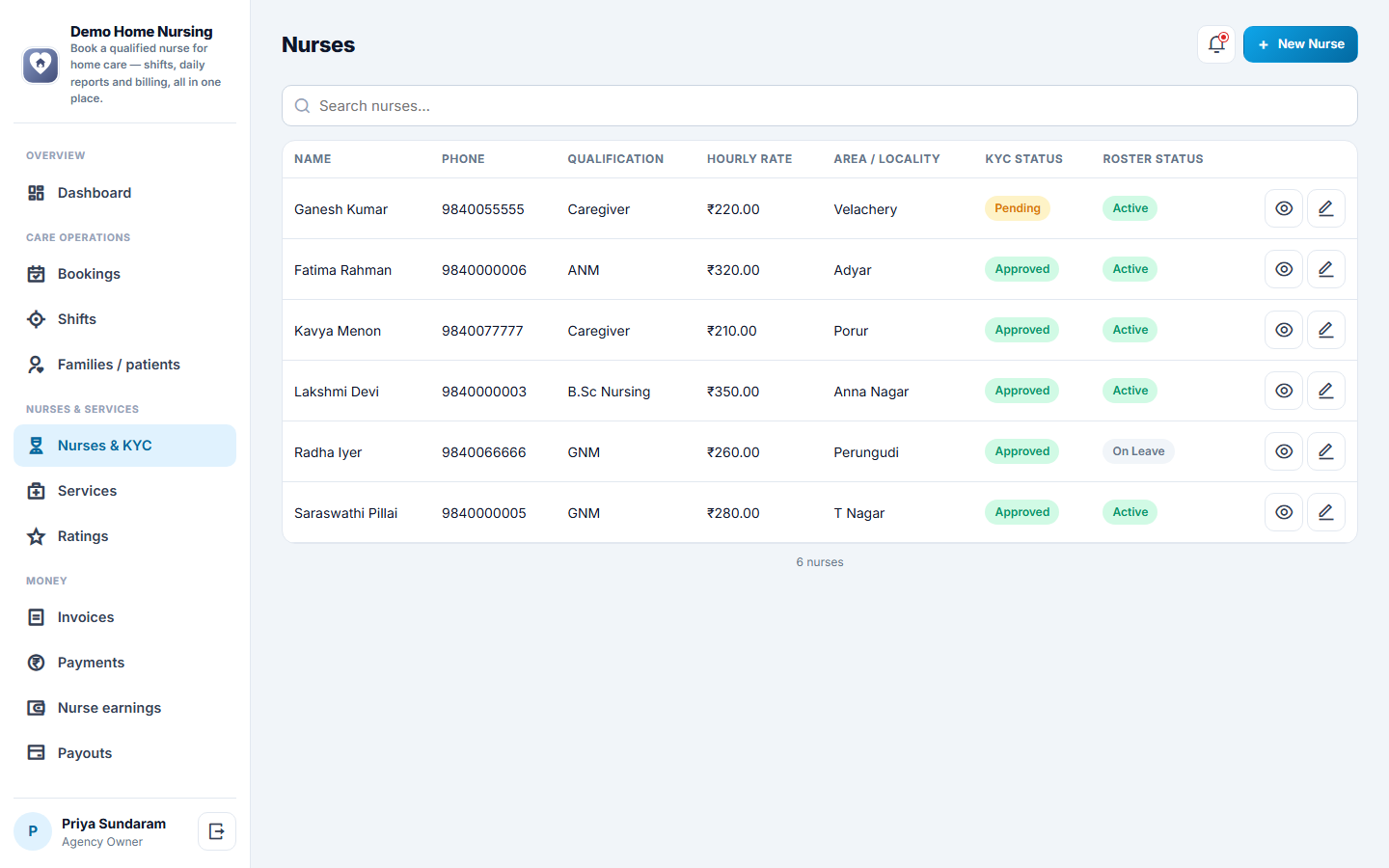 Home Nursing Service Booking screenshot