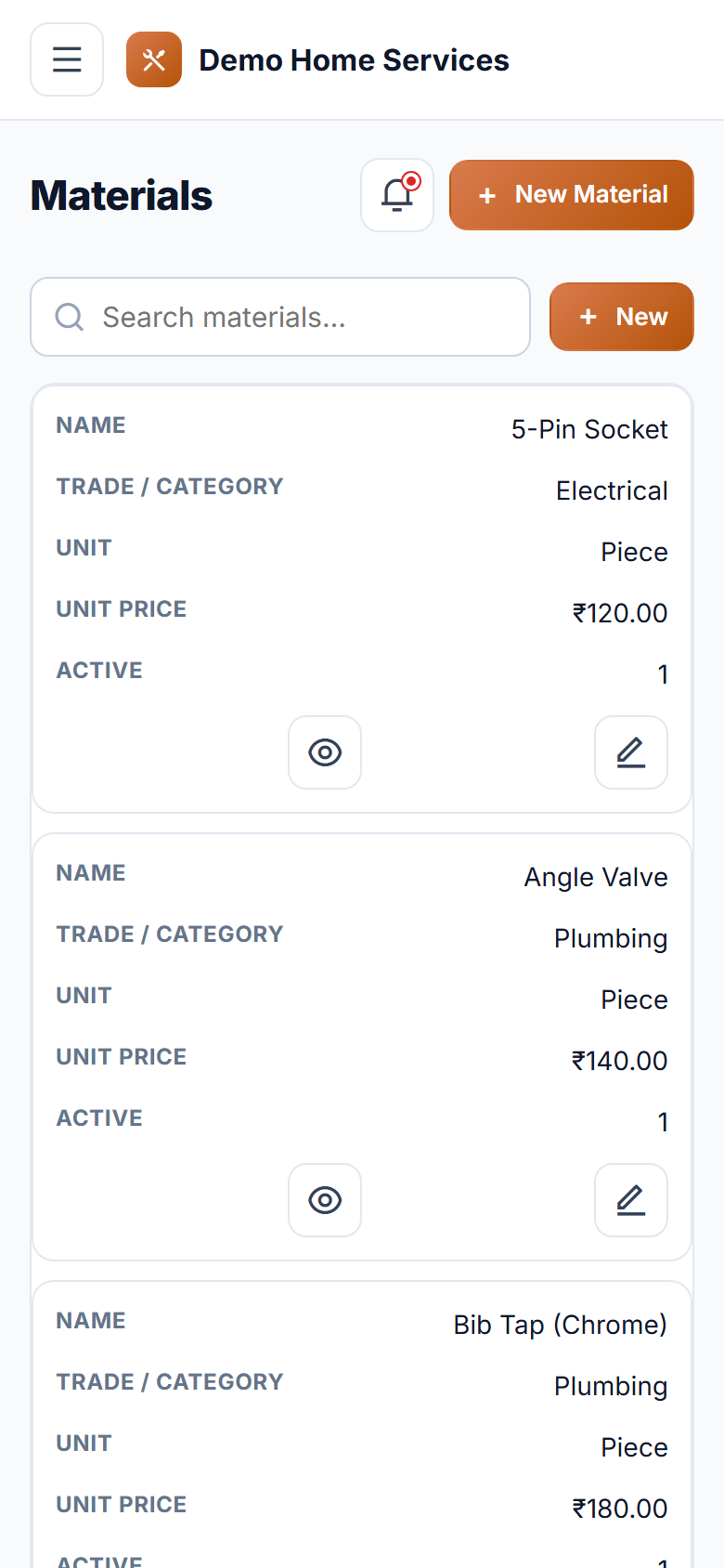Home Services Booking and On-Demand Technician Dispatch Software screenshot