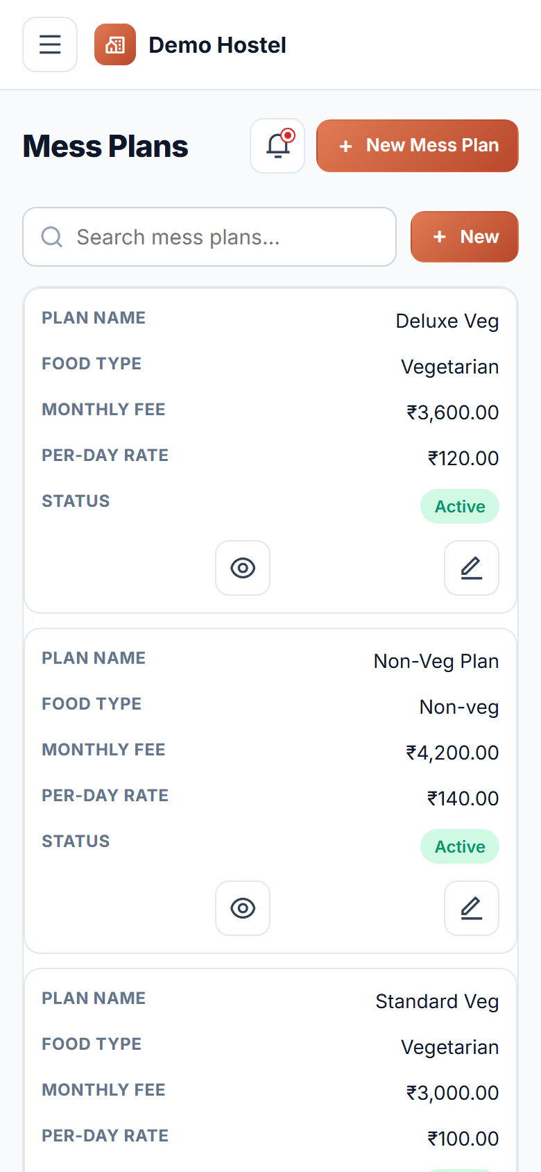 Hostel Management Software screenshot