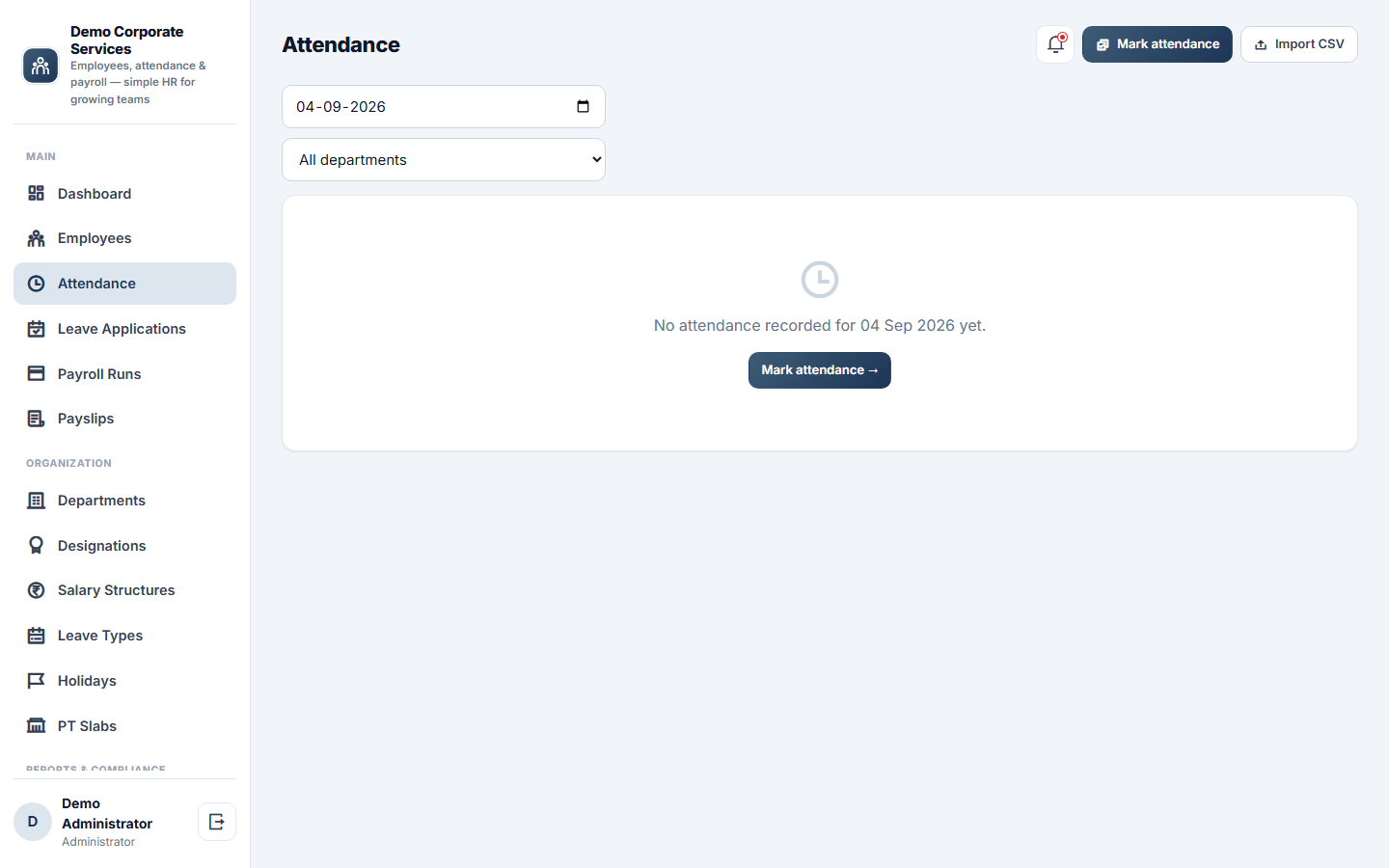 HR & Payroll Management Software screenshot
