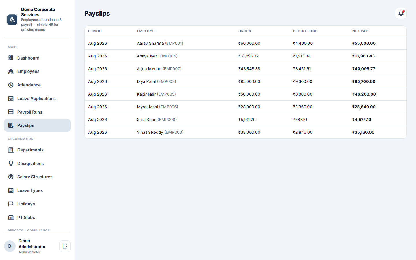 HR & Payroll Management Software screenshot