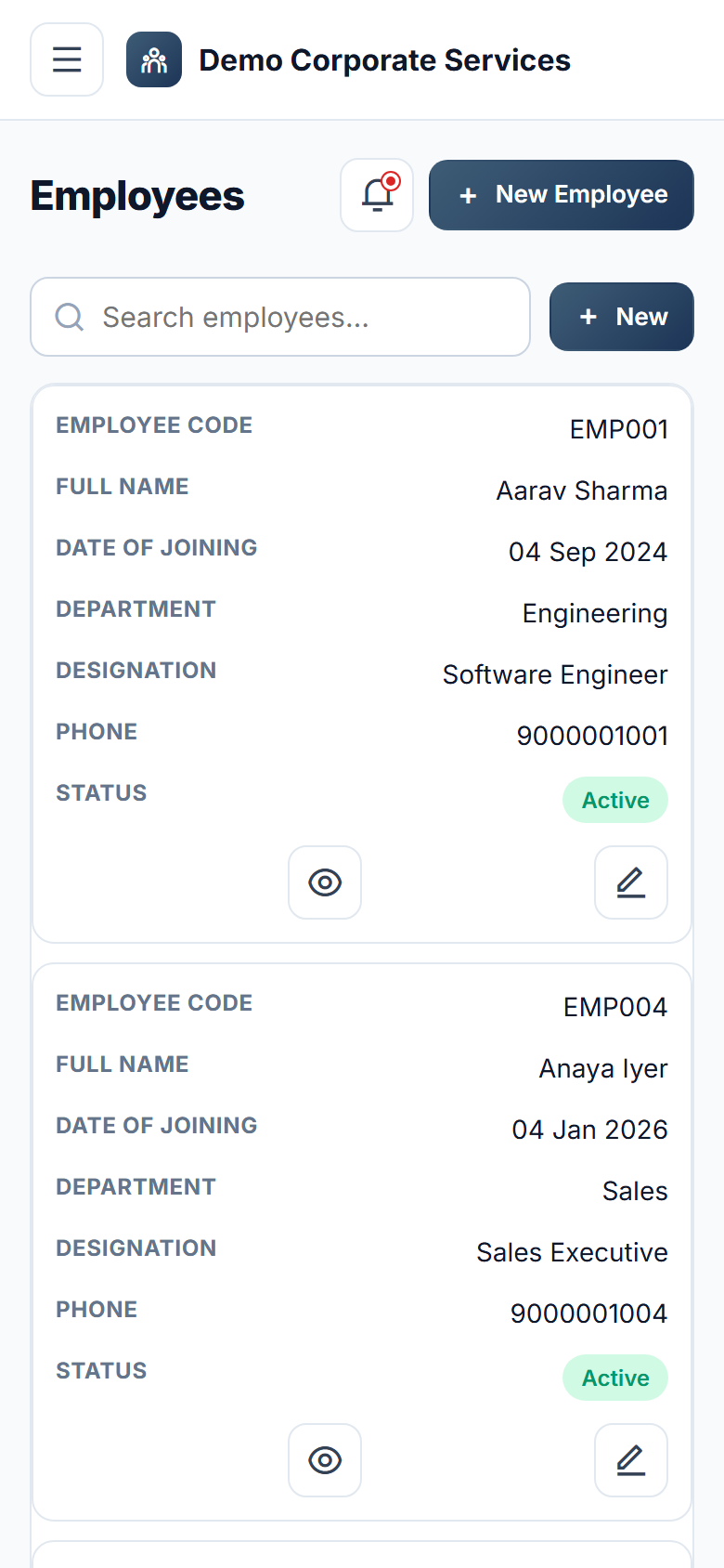 HR & Payroll Management Software screenshot