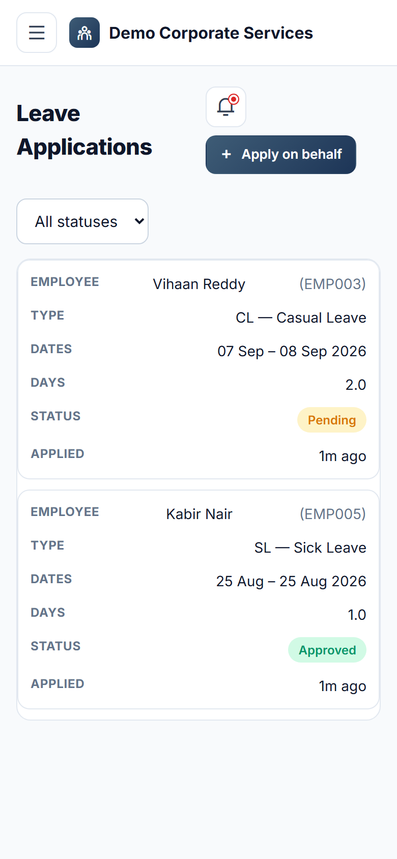 HR & Payroll Management Software screenshot
