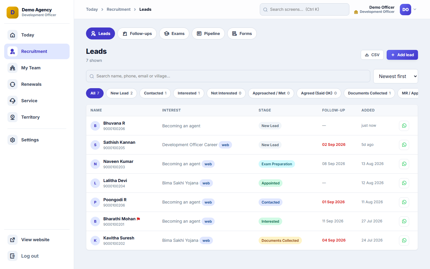 Insurance Agency Management Software screenshot