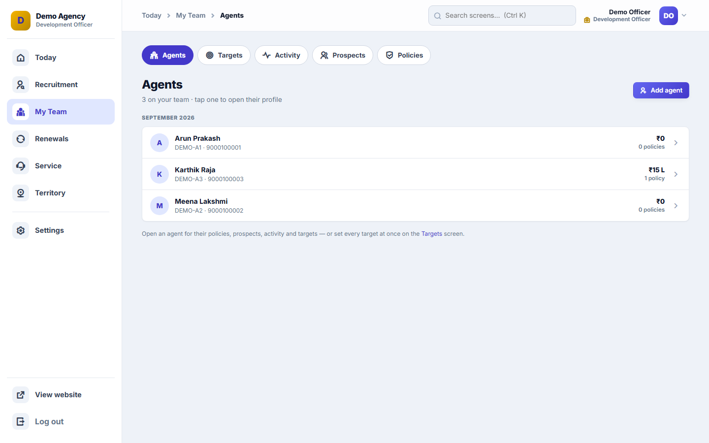Insurance Agency Management Software screenshot