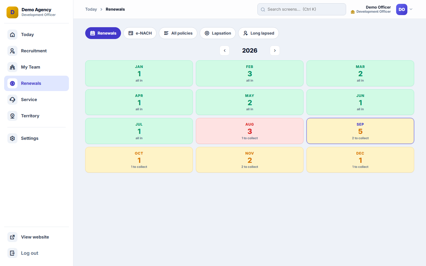 Insurance Agency Management Software screenshot