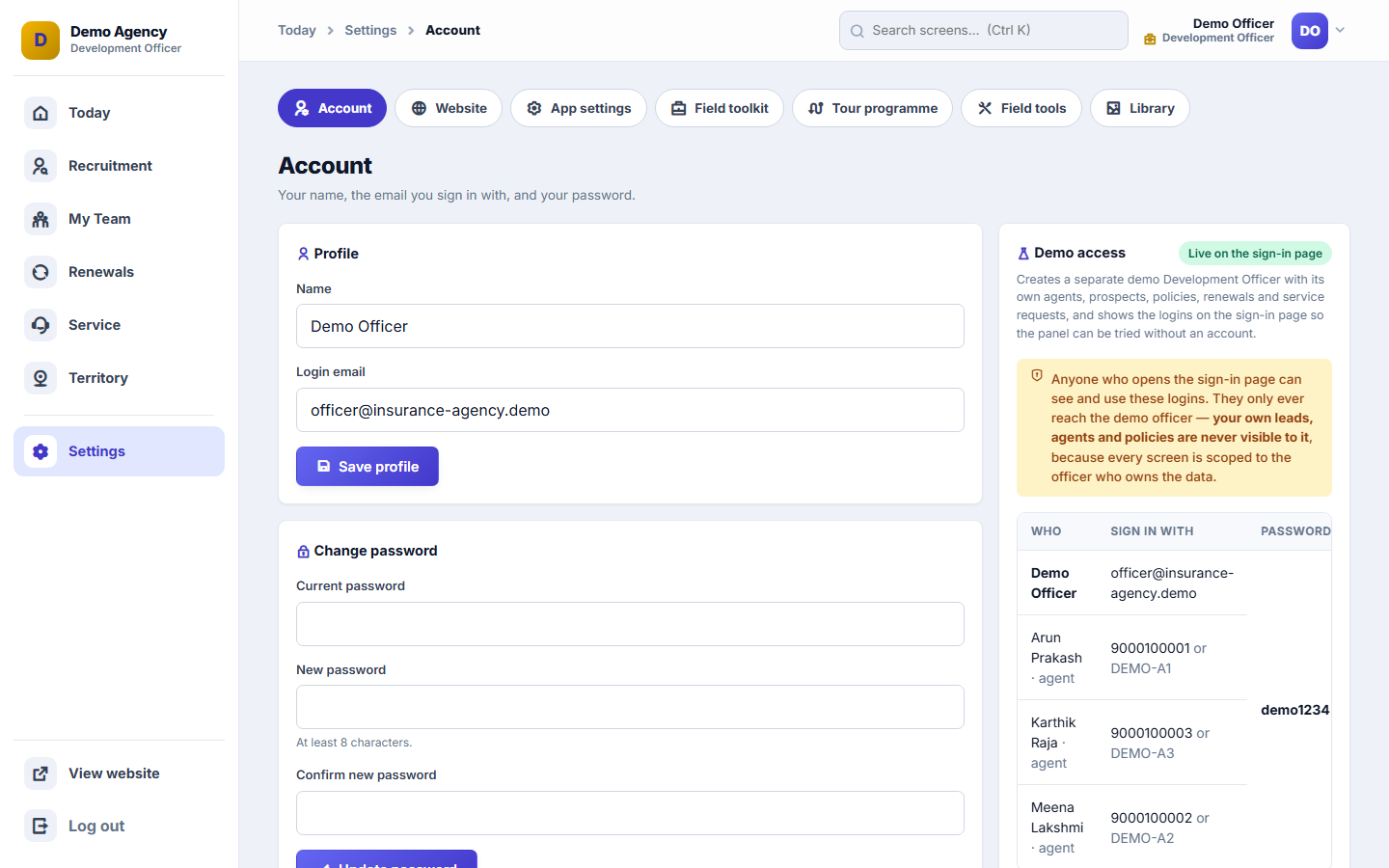Insurance Agency Management Software screenshot