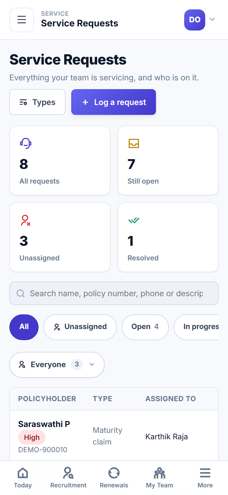 Insurance Agency Management Software screenshot