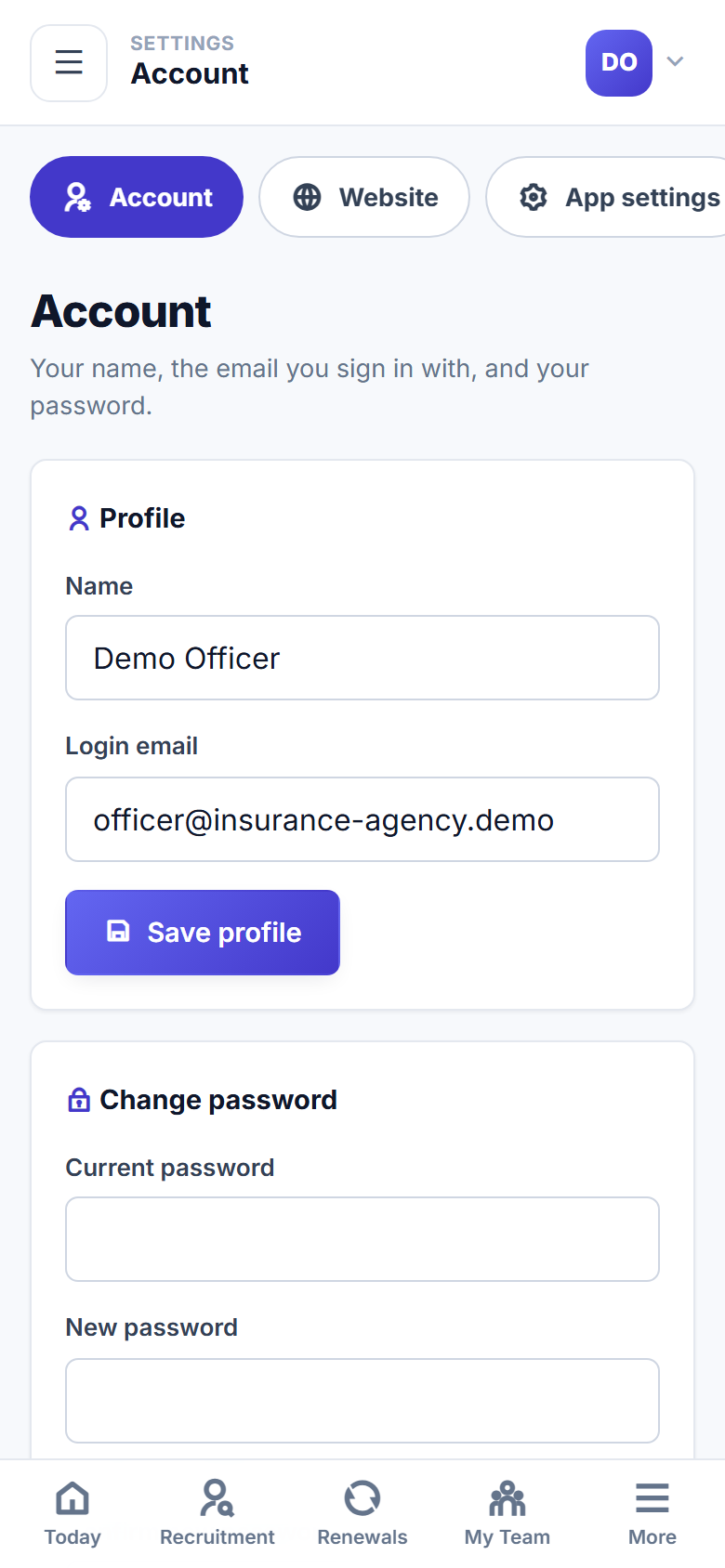 Insurance Agency Management Software screenshot