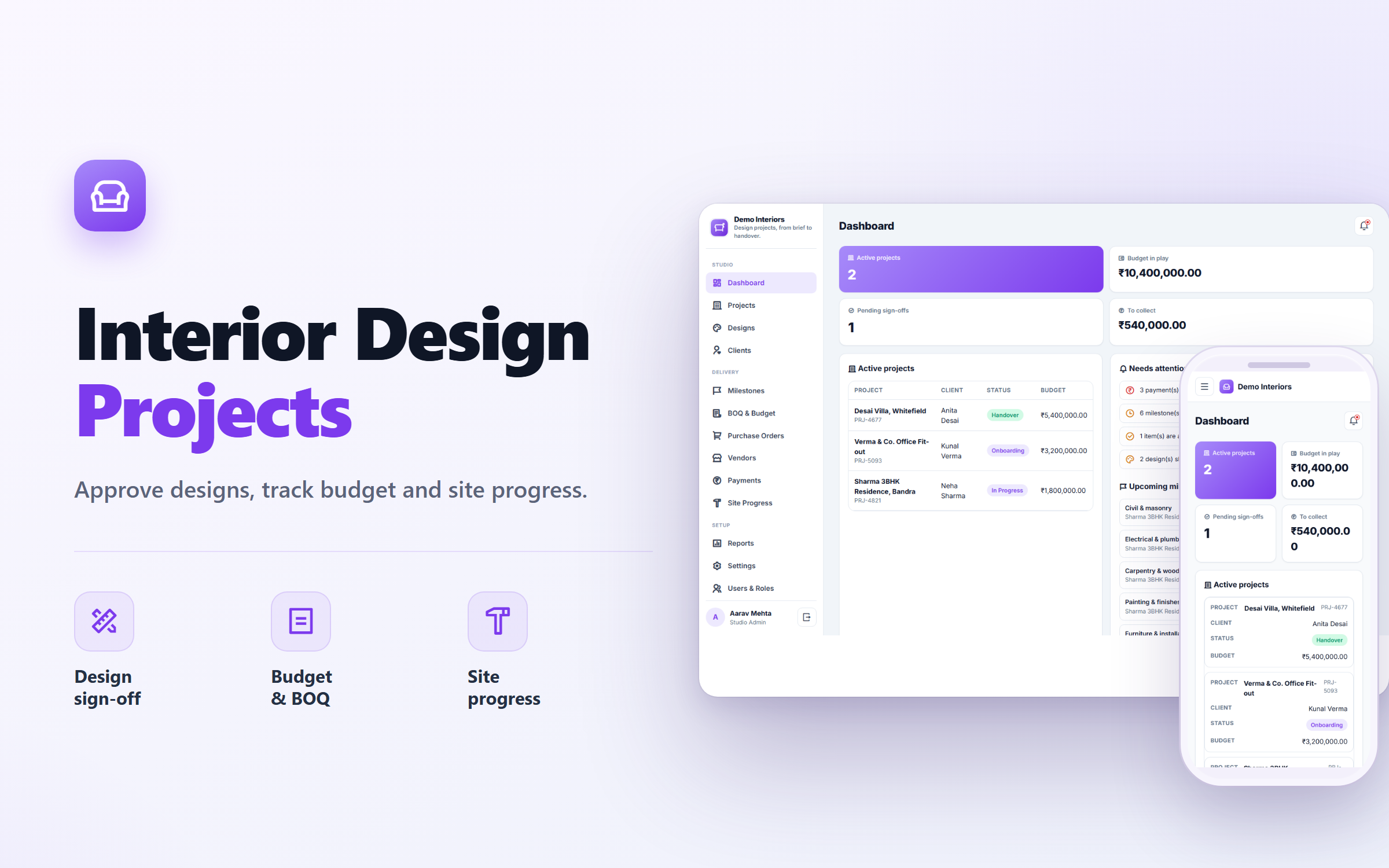 Interior Design Project Management Software