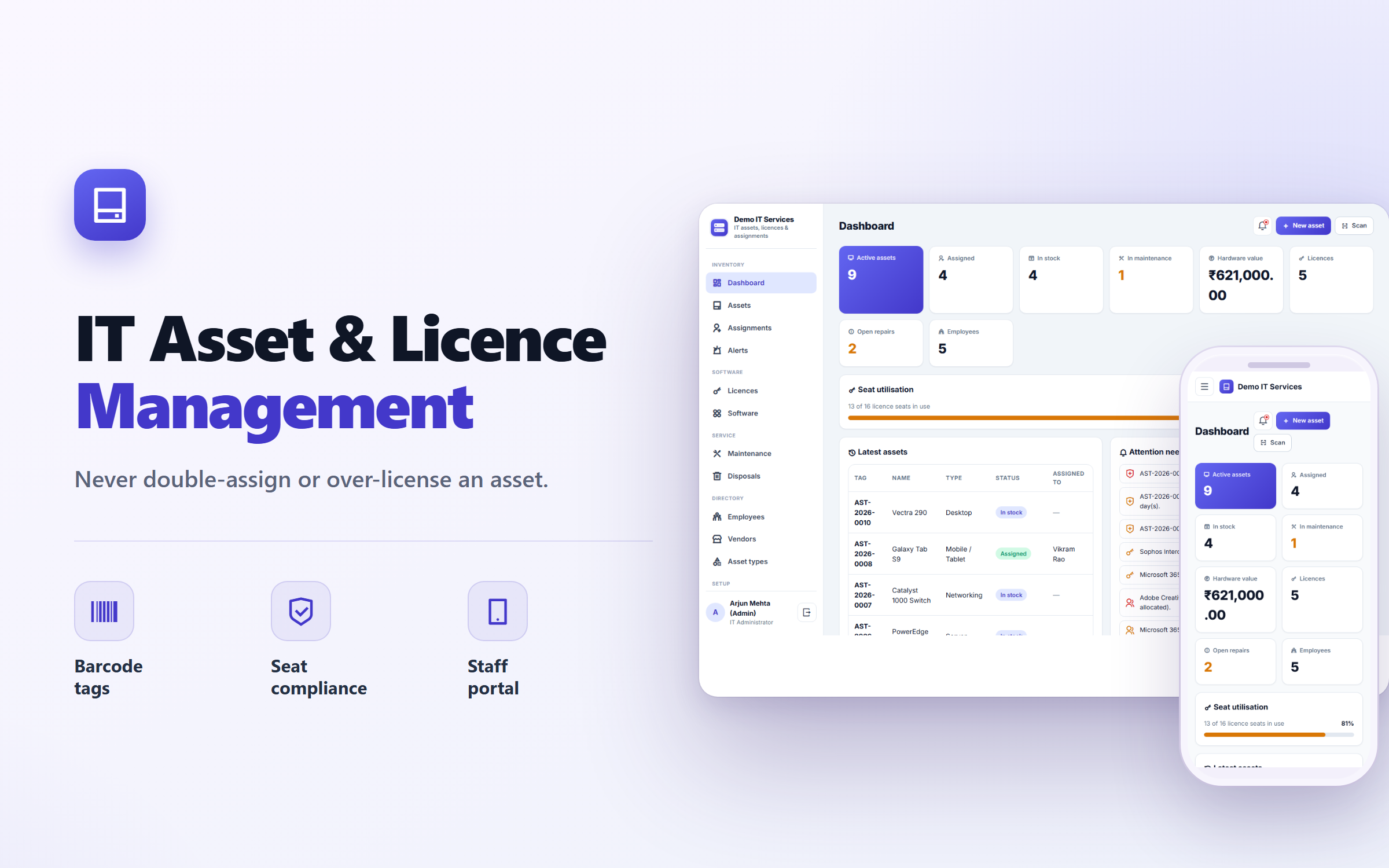 IT Asset and Software License Management Software