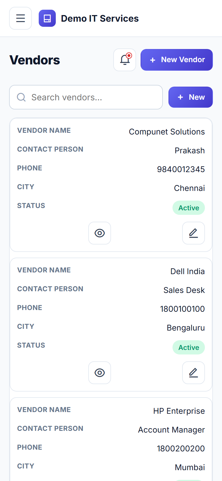 IT Asset and Software License Management Software screenshot