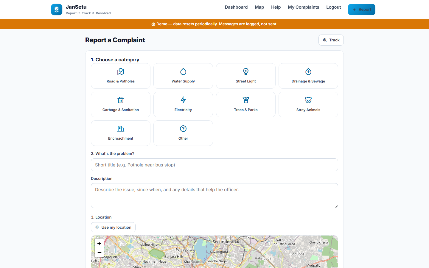 JanSetu screenshot