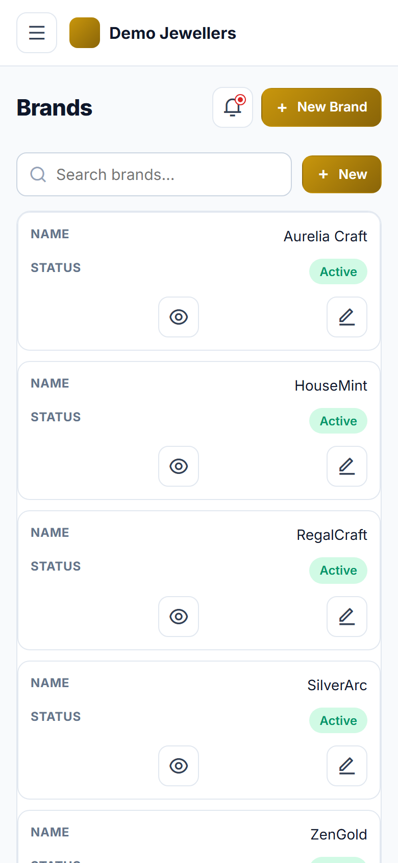 Gold Covering & Jewellery Billing Software screenshot