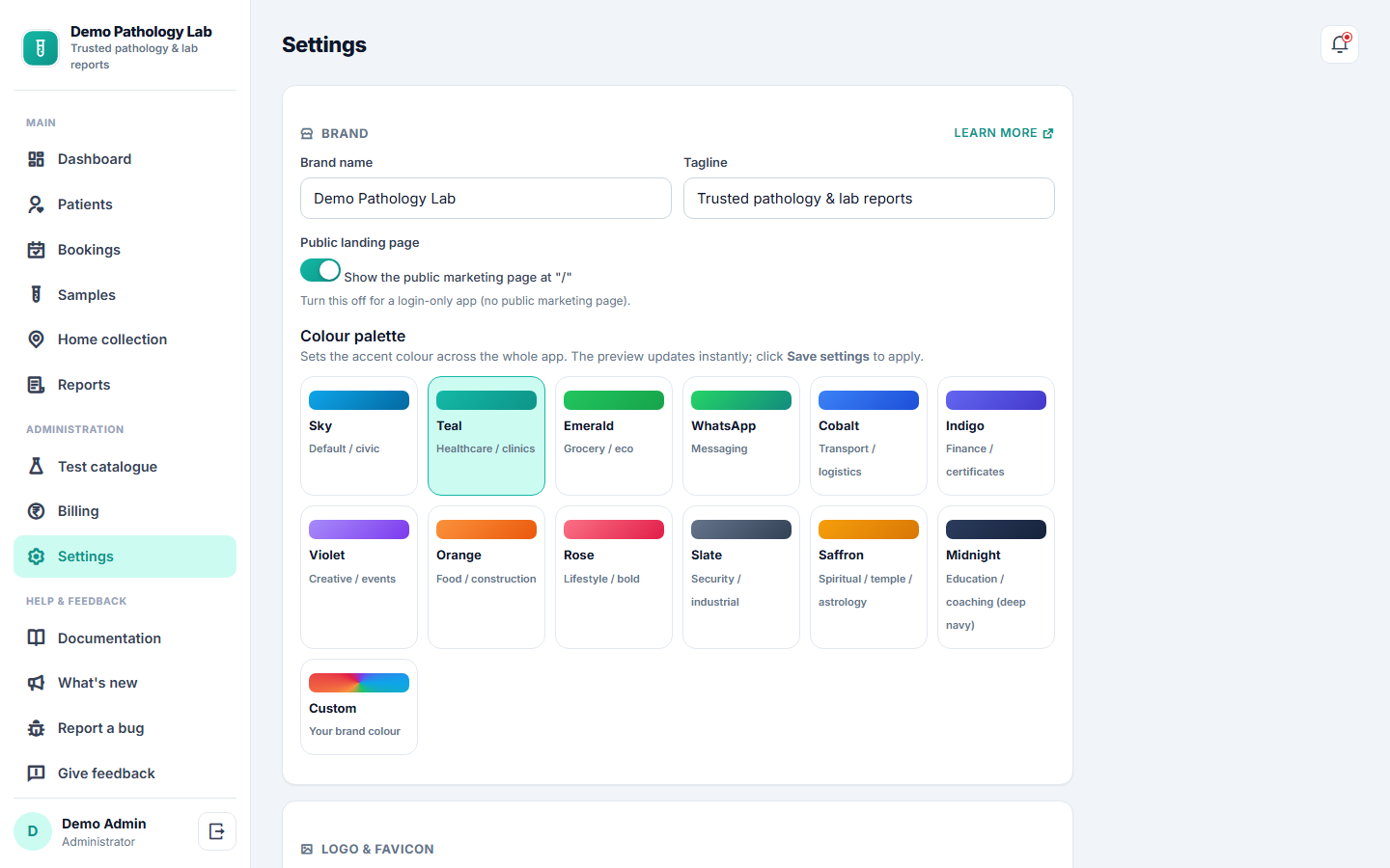 Pathology Lab Management & Report Software screenshot