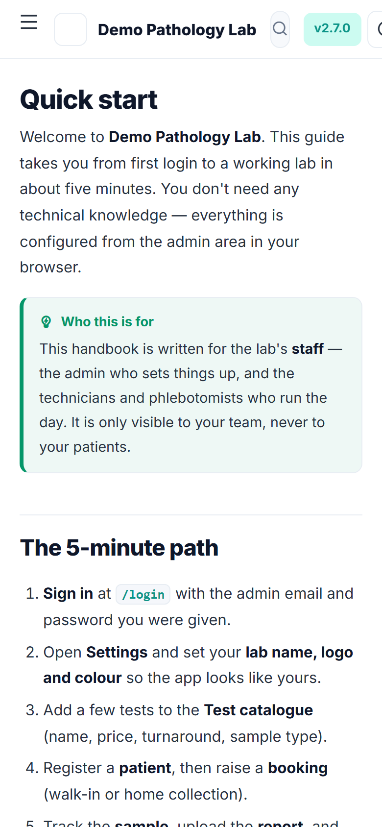 Pathology Lab Management & Report Software screenshot