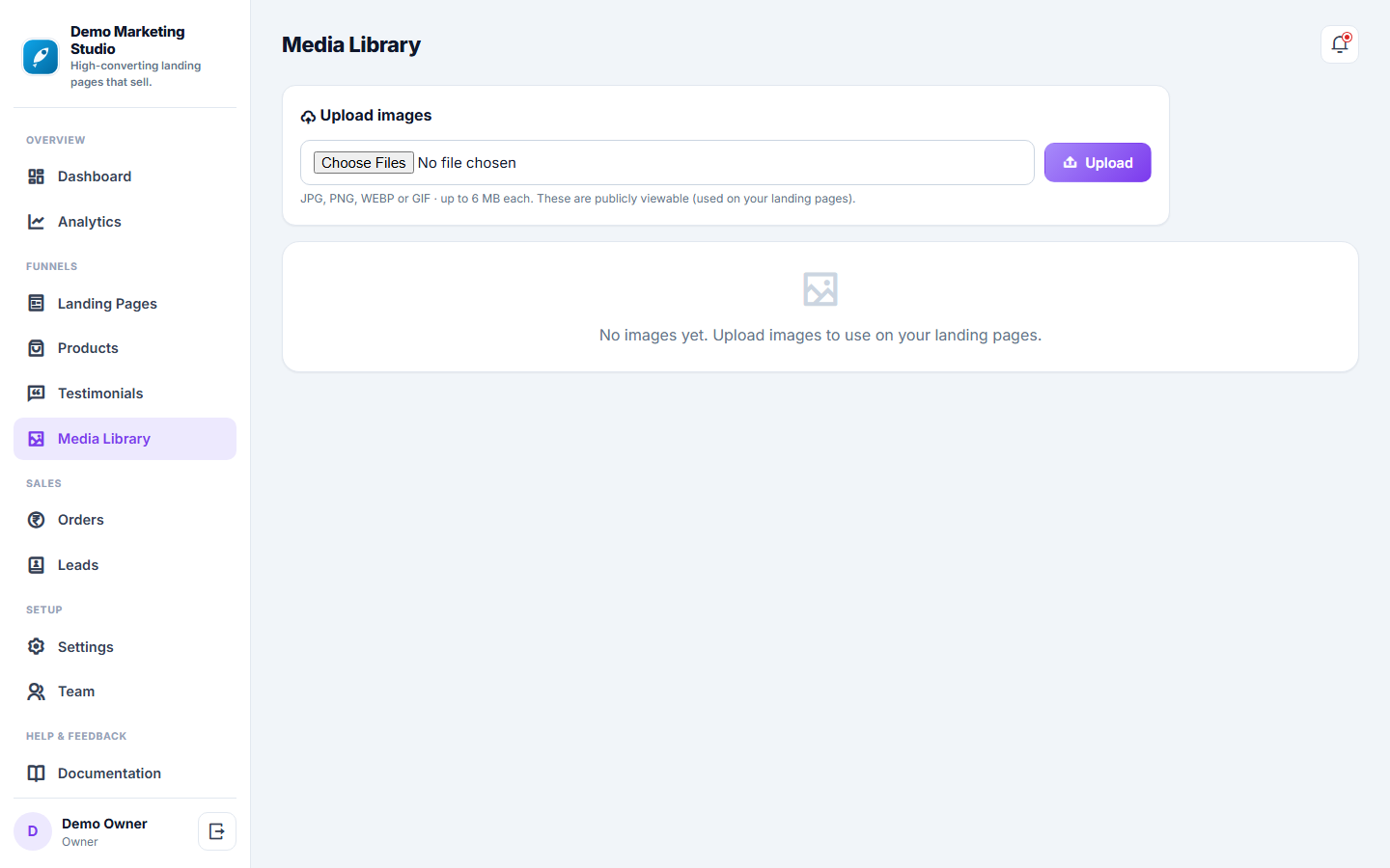 Landing Page & Sales Funnel Builder screenshot